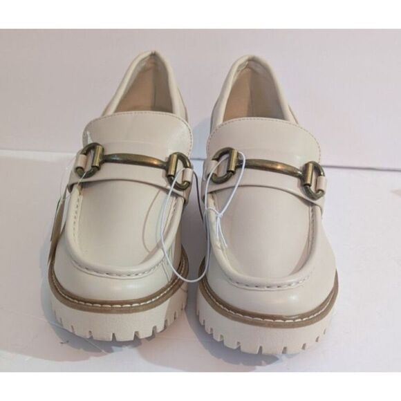 SM New York Women's Size 11 M Alix Cream Wedge Comfort Loafers (Shoes) - Picture 1 of 7